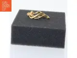 Guldtonet broche (str. 3,5 cm) - 4