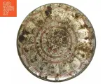 Vintage Rund Kagedåse med relief låg (str. 14 x 8 cm) - 2