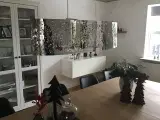 Flot sølv spisebordslampe