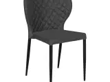 Pisa Spisebordsstol - Stol i mørkegråt kunstlæder HN1221