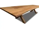 Plankebord eg med 2x tillægsplader 270 cm / 370 x 100cm