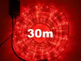 NY! 30m RØD LED Kæde / Julelys