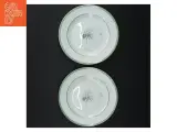 Grøn Melodi RC Porcelænsmiddagstallerkener med plante dekoration fra Royal Copenhagen (str. Ø. 17 cm) - 5