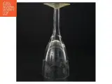 Stort glas med slebet mønster (str. 23 x 9 cm) - 4