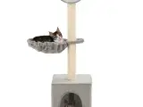 Kradsetræ til katte med sisal-kradsestolper 105 cm grå