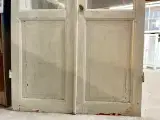Lav, klassisk dobbeltdør med trukket glas - 3