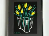 Bo Bendixen, Alvar Aalto-vase m gule tulipaner, NB - 2