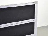 Bordmonteret skærmvæg i sort stof med metal ramme - 5