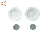 Kaffekopper med underkopper fra Porsgrund Norway (str. Underkop 14 cm kop 7 x 6 cm) - 3
