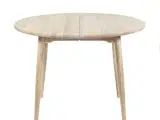 Spisebord, dansk design, rundt/ovalt med plader