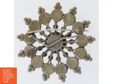 Sølvfarvet broche (str. 5 cm) - 2