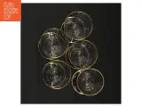 Vintageglas med guldkant (str. 8 x 5 cm) - 3