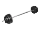 Vægtstang med vægtskiver 60 kg