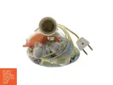 Porcelæns bordlampe med figurer (str. 29 cm) - 3