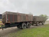 Scania 32 tons vogntræk Anhænger trænger til ny plade i bag, og kanlister i bund i venstre side - 3