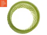 Grønt dekoreret lysglas (str. 11 cm) - 3