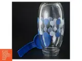 Retro glas kande med blåt låg (str. 25 x 11 cm) - 3