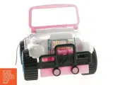 Barbie bil i hvid og pink (str. 34 cm) - 2