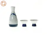 Sake kande og kopper fra Shirayuki (str. Vase 13 x 6 cm og 4 x 5 komma 5 cm) - 2