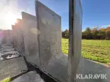 Beton skillevægge fra kornlager anslået 81 styk. - 5