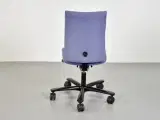 Häg h04 kontorstol med lyslilla polster og sort stel - 3