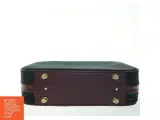 Retro kuffert med bordeaux rem (str. 54 x. 34 cm) - 2
