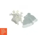 Jule ophæng i rensdyr og hue form (str. 9 cm) - 3