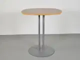 Højt cafebord med bøgeplade og grå stel - 5