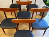 6 stk. fine Teak Spisestole - 2
