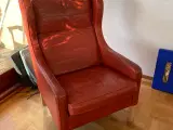 Ørelappstol rød skin - 2