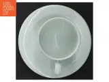 Sæt af 2 hvid kaffekopper med underkopper fra Figgjo (str. 8 cm. 2 styk) - 5