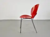 Nanna ditzel trinidad stol i rød med gråt stel - 3