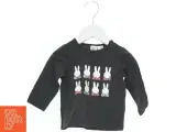 Sort bluse med kaninprint fra H&M (str. 68) - 2