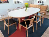 Bøg Spisebord med 10 stole, excl. Skænk - 4