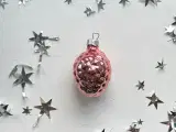 Vintage julekugler, lyserødt hindbær - 2
