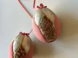 Mellem påskeæg, rosa m rosa, 2 stk samlet - 3