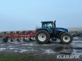 Traktor med Kuhn vendeplov New Holland TVT 190 - 3