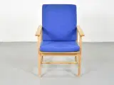 Børge mogensen lænestol i eg med blåt polster