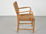 Heinrich roepstorff lænestol med brunt polster og træstel - 4