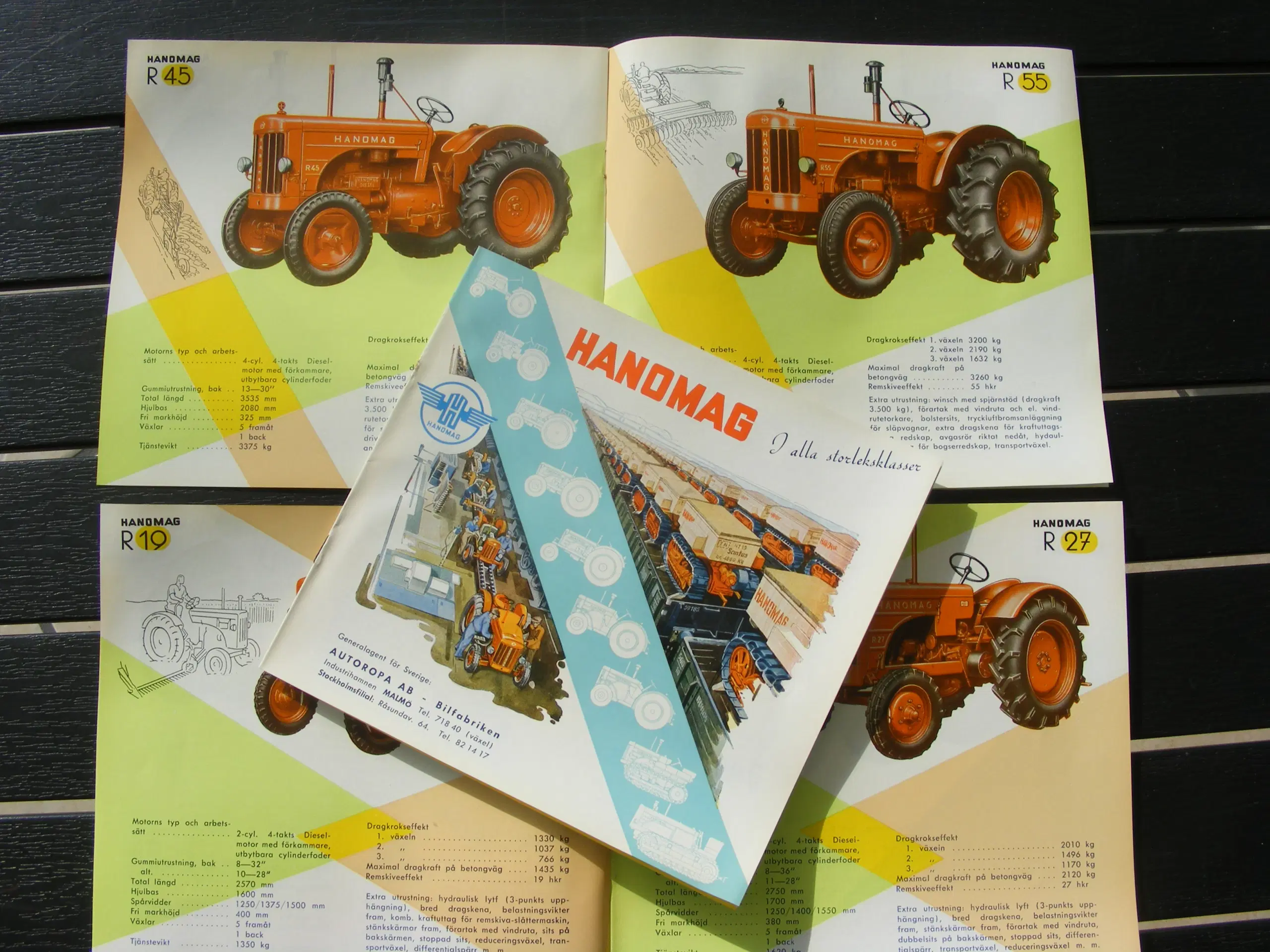 Hanomag traktorbrochurer