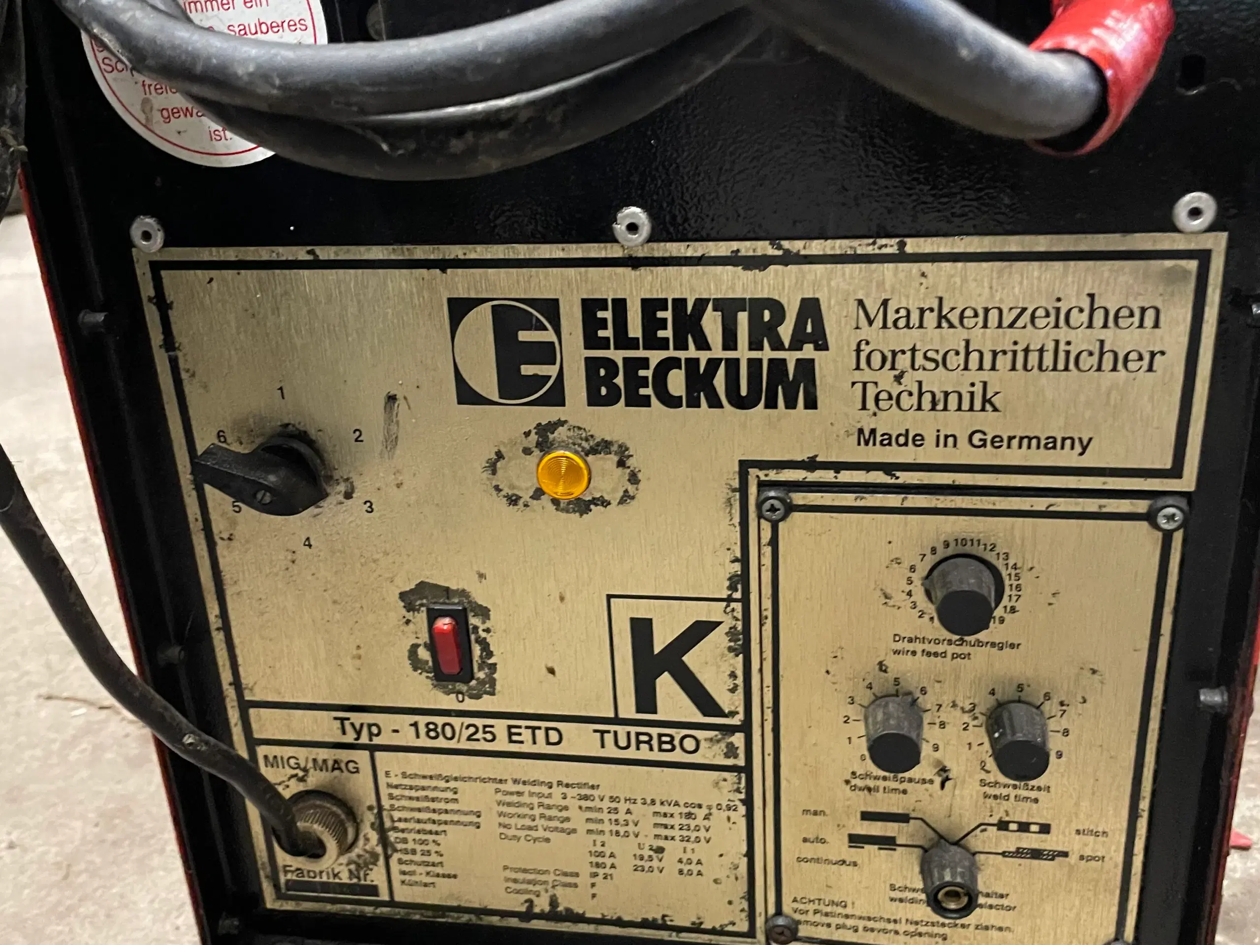 CO2 svejseapparat ELEKTRA BECKUM 180/25 ETD