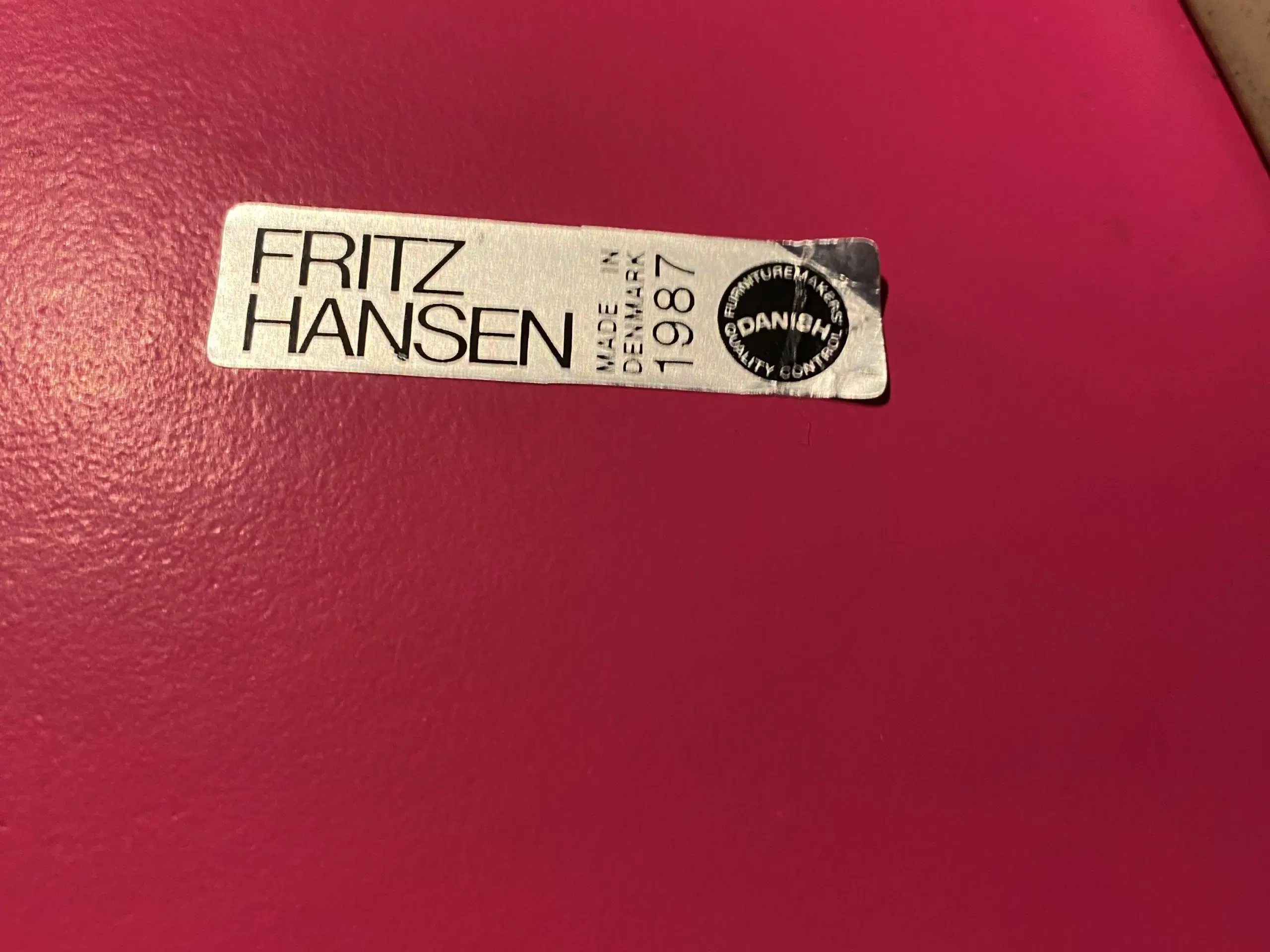 6 spisestuestole af mærket Fritz Hansen