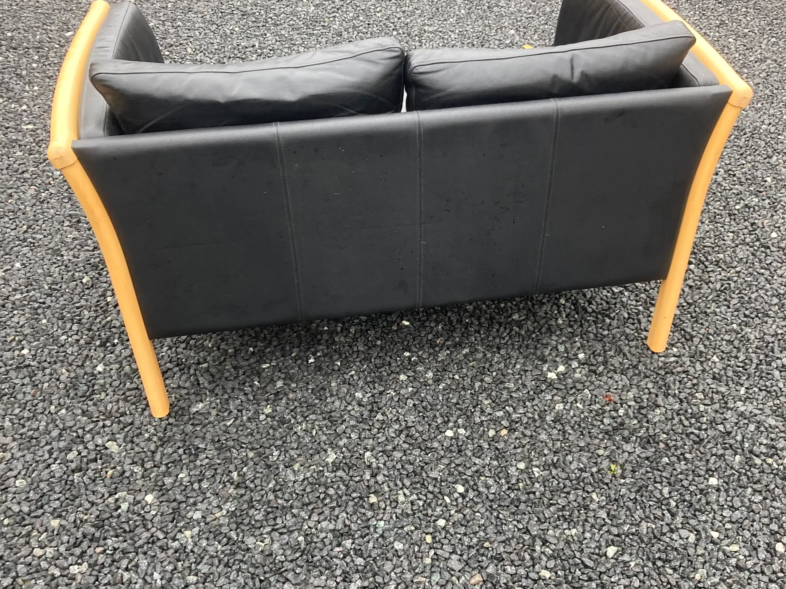 2 personers Lædersofa