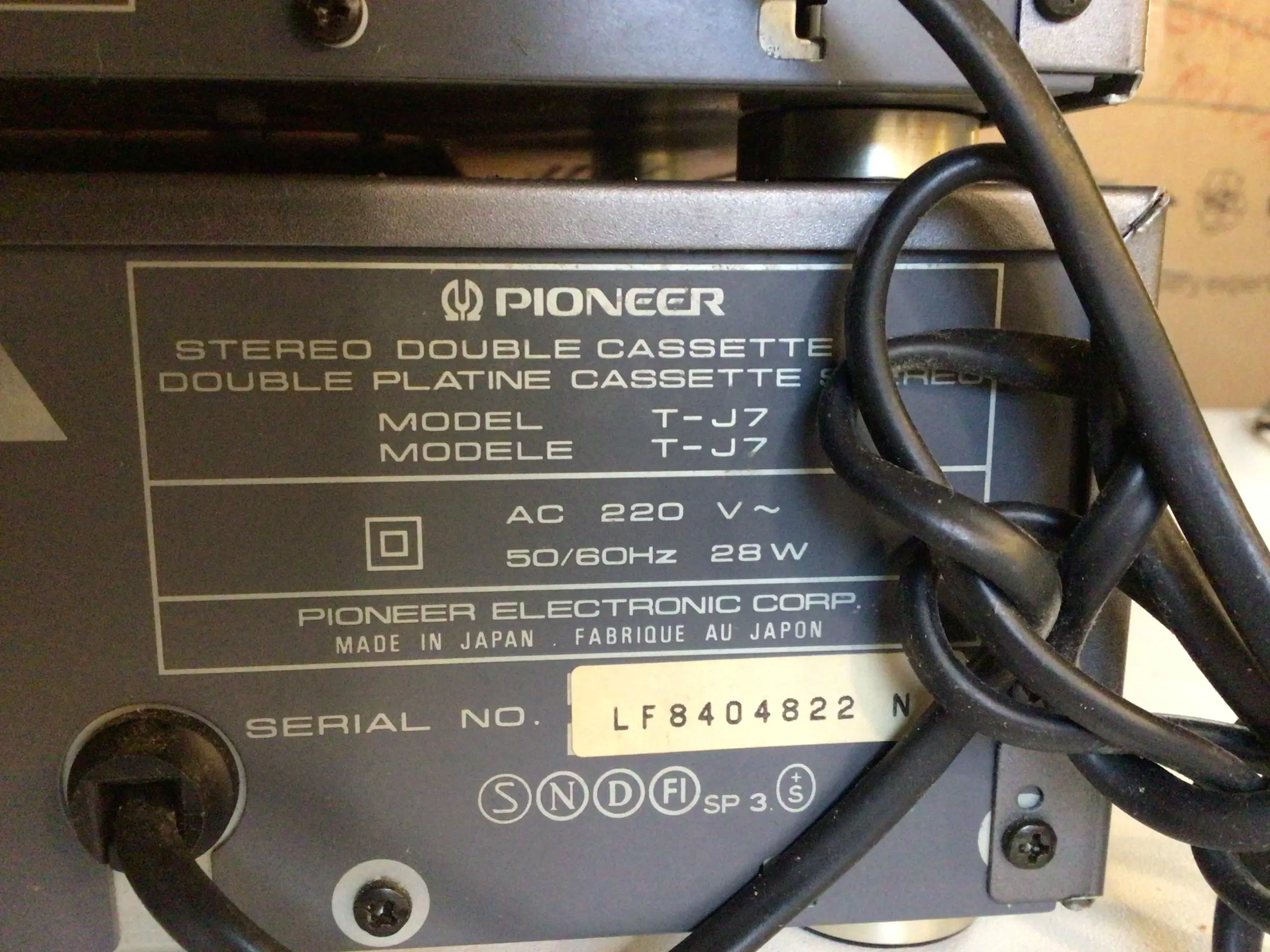 Stereoanlæg , Pioneer, A-j7 + FD-J7 - T-J7