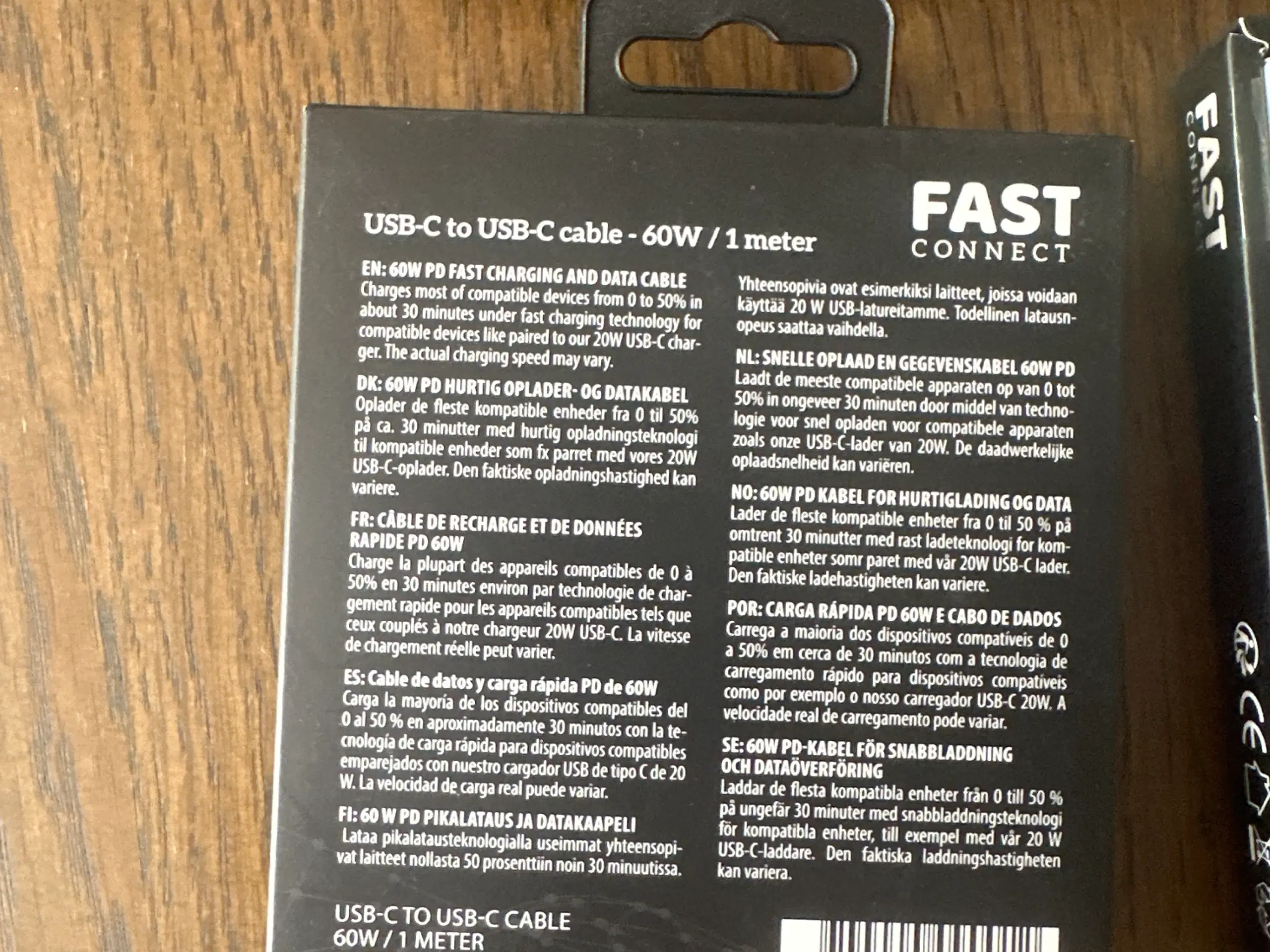 Kabel USB-C til USB-C kable