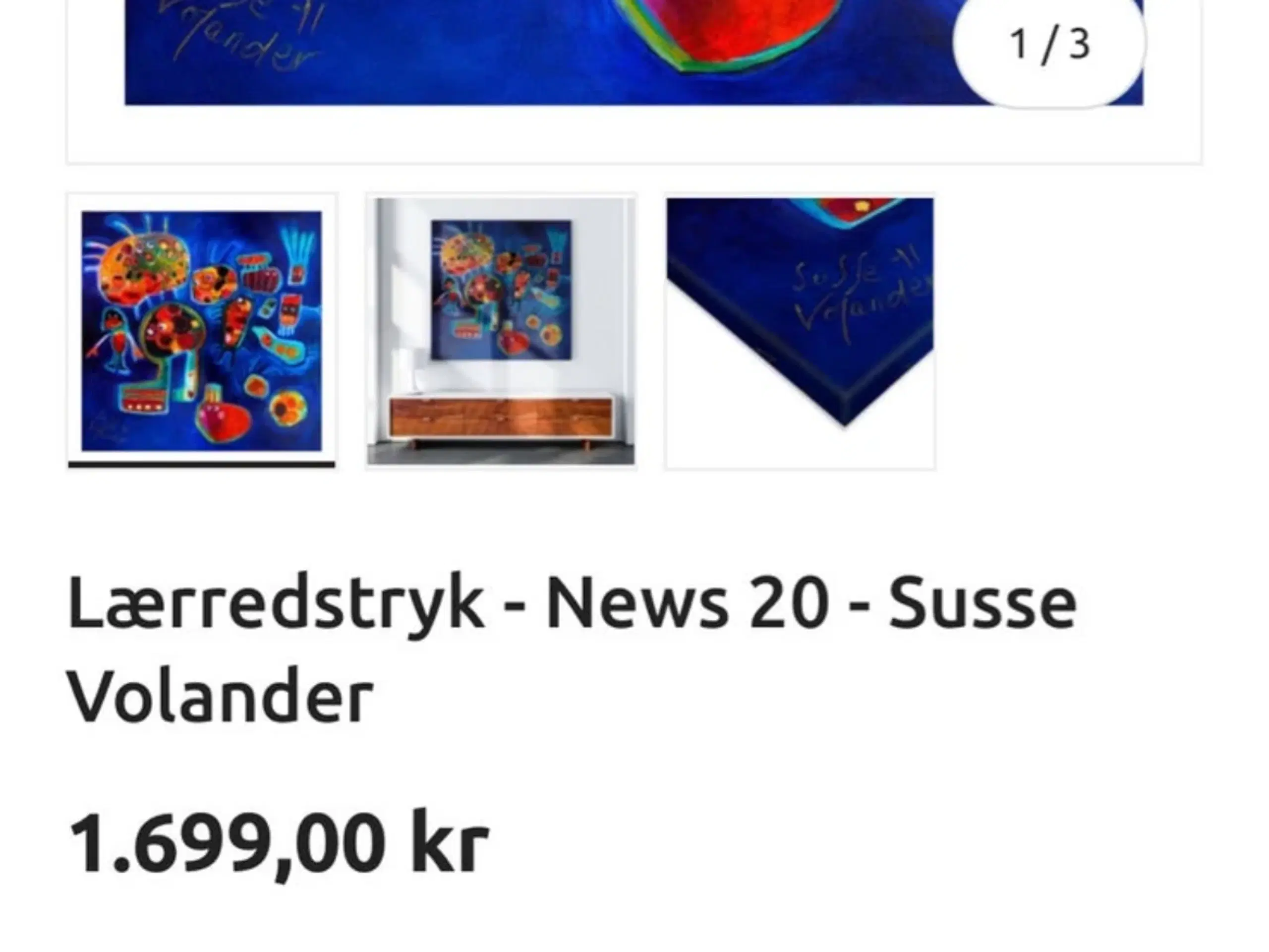 Tryk abstrakt Susse Volander