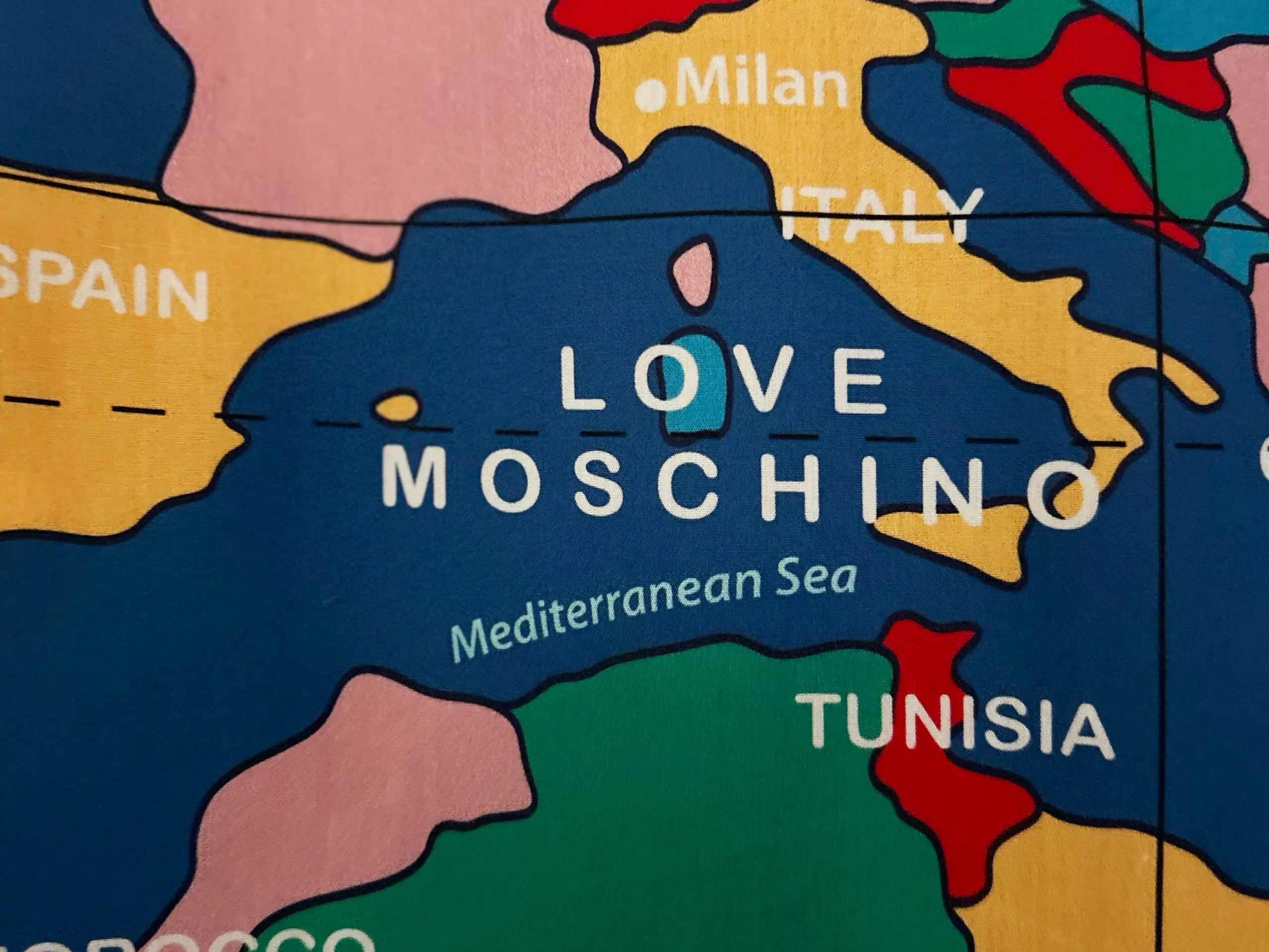 Love Moschino – Map of the World shirt