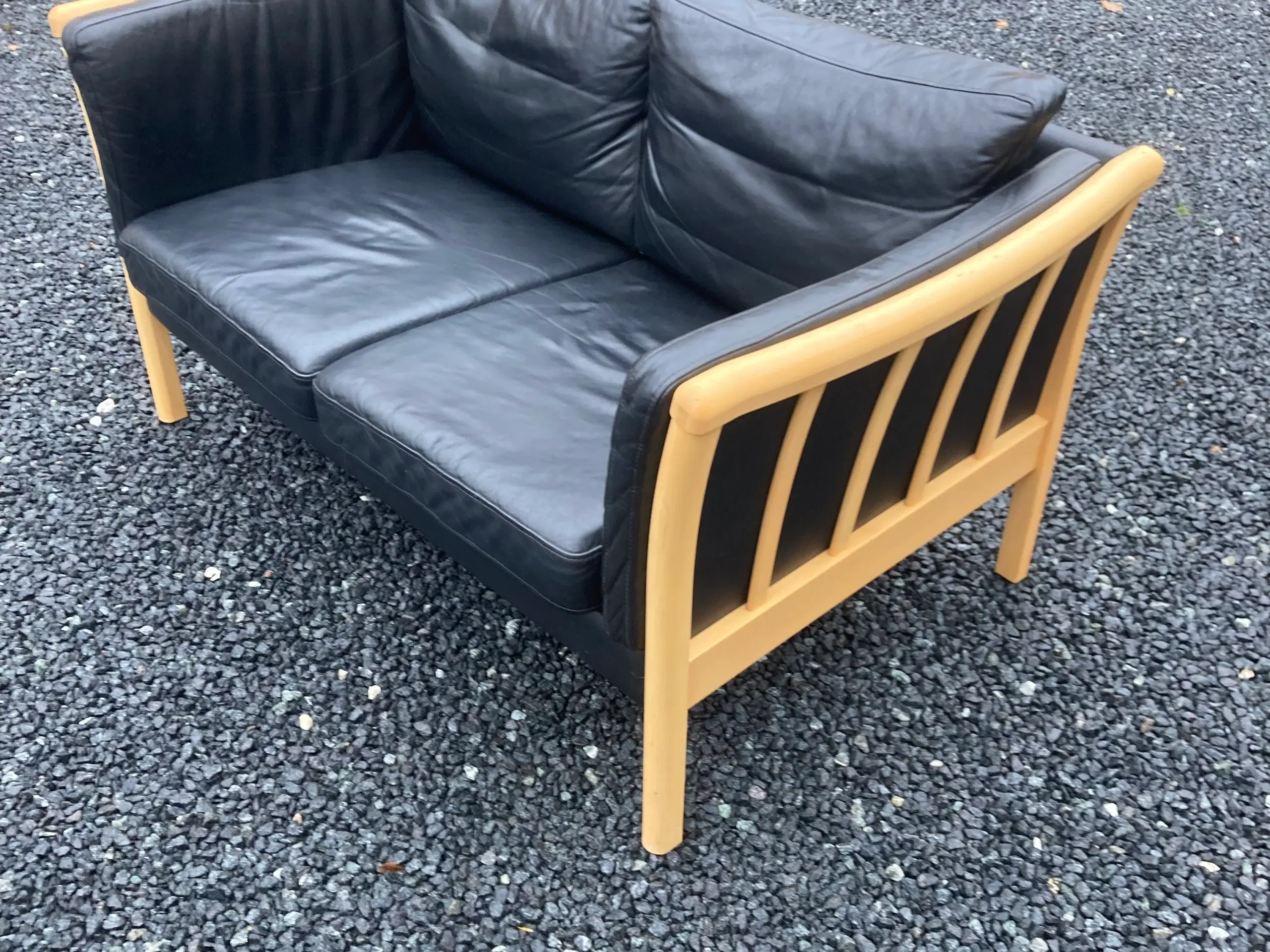 2 personers Lædersofa