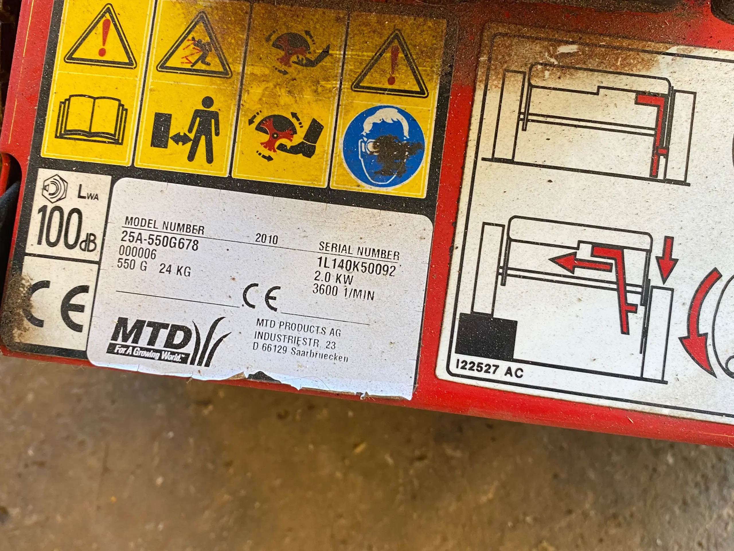 Kantskære MTD 550 G