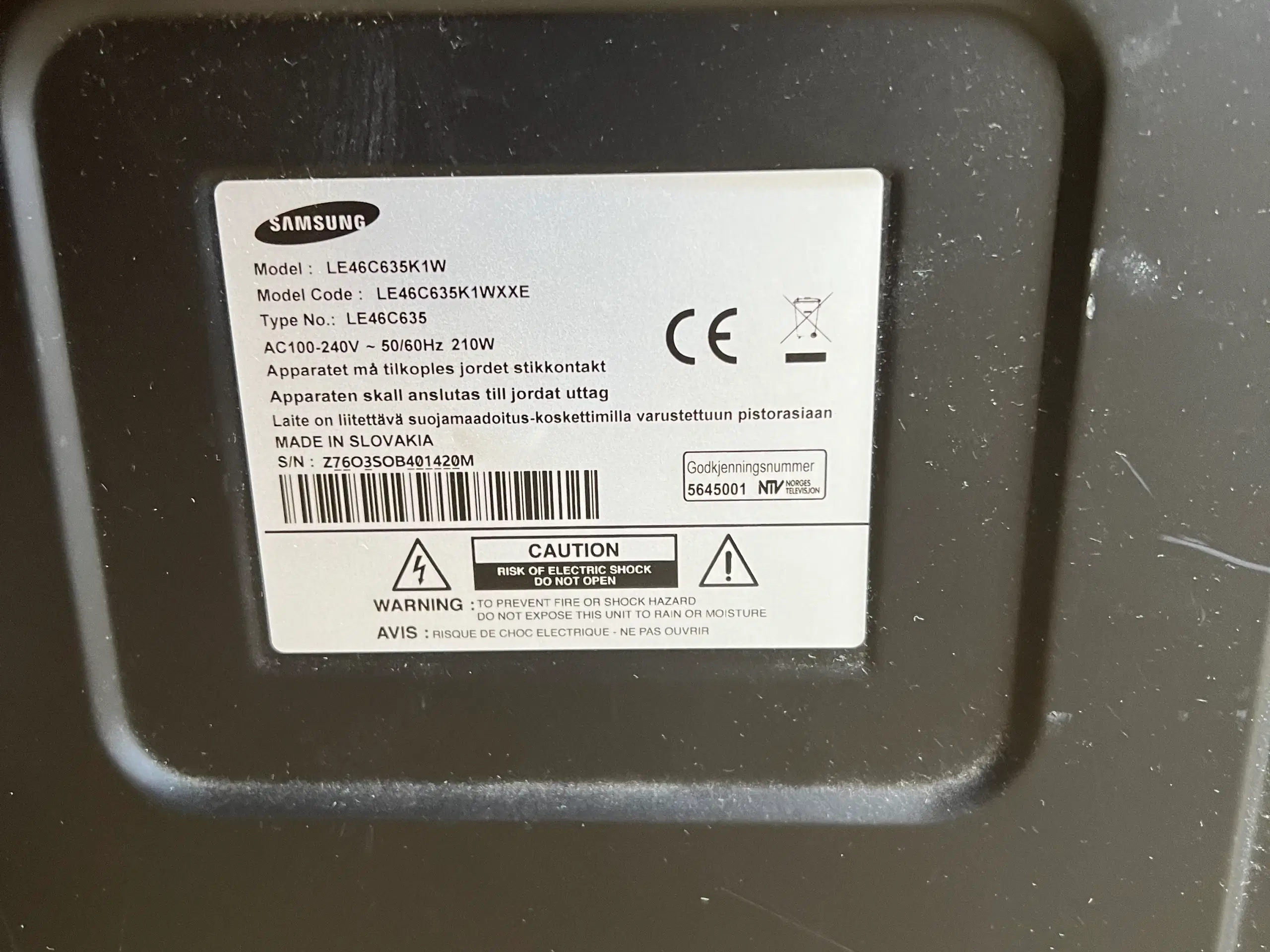 Samsung 55 tommer